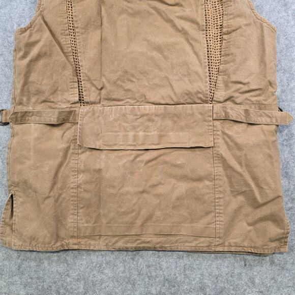 City Limits Vest Mens Large Brown Utility Fishing Safari Mesh Pockets Hunting - Picture 11 of 13